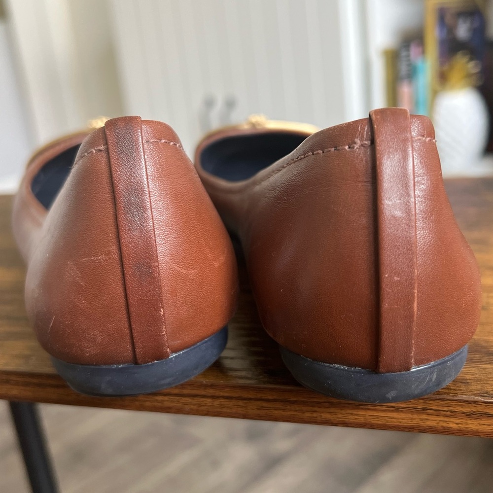 Tory Burch Pacey Driver Brown and Black Ballet Flats - Size 7.5M (GENTLY USED) - Picture 5 of 6